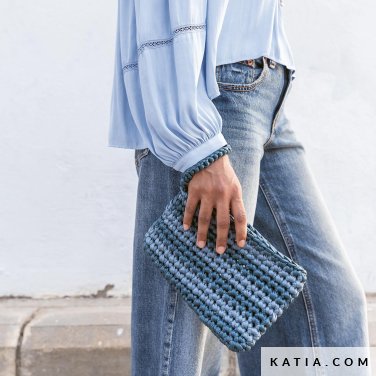 patron tejer punto ganchillo mujer bolso primavera verano katia 8043 466 p