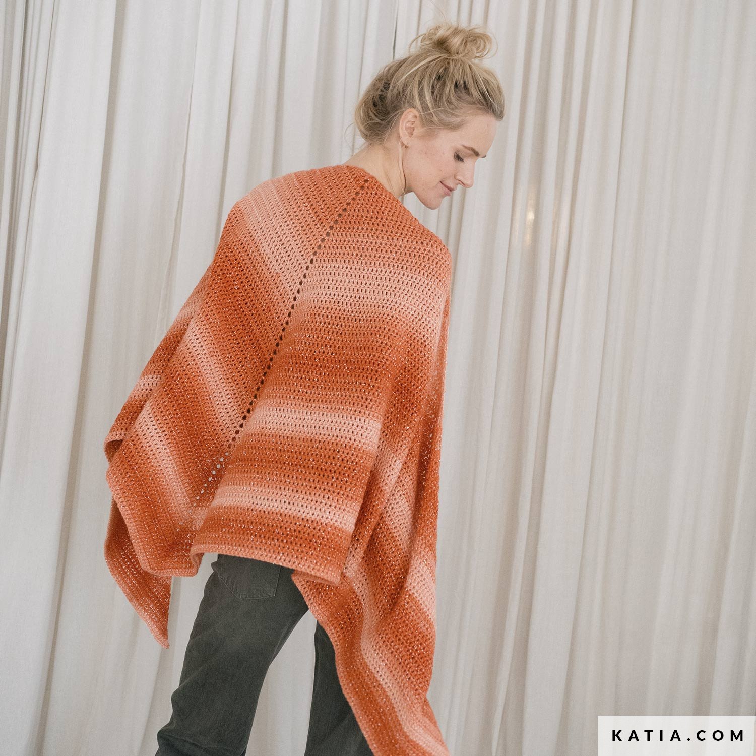 patroon breien haken dames stola herfst winter katia 8044 466 g