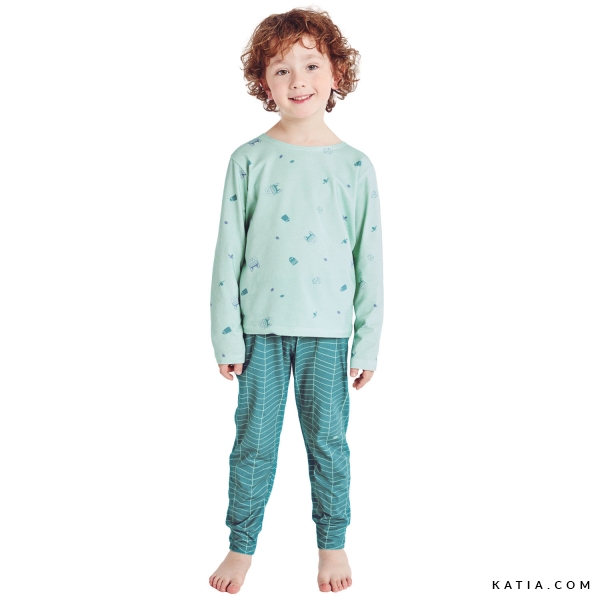 Pyjama bébé garçon avec motif sur le devant et pantalon · Mode enfant · El  Corte Inglés
