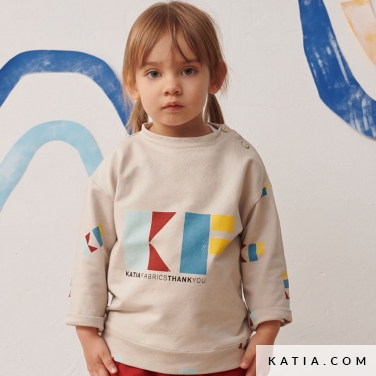 sweat shirt basique a manches longues pour enfants de 1 a 10 ans l44 2321 katia p