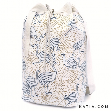 besace ou sac rond en toile canvas a10 2421 katia p