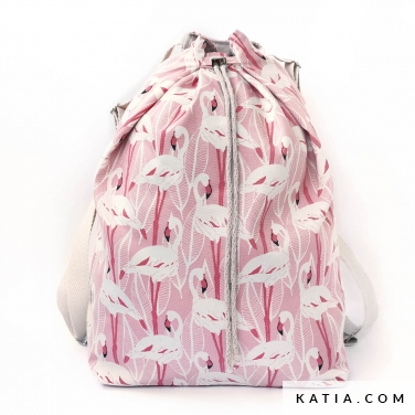 sac a dos basique tres facile a coudre avec fermeture a cordons a14 2421 katia p