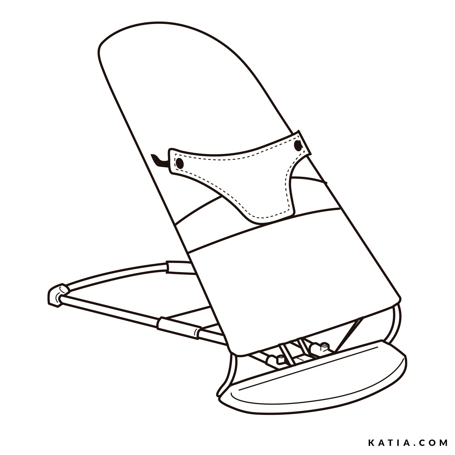 Baby bouncer cover PDF sewing pattern | Katia.com