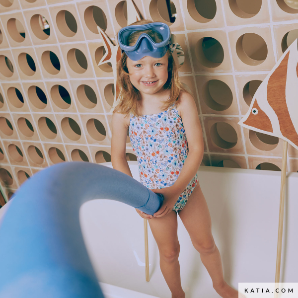 Costume Da Bagno Bambina 3 Pezzi - Stampa Ciambelle, Top E Mutandine - Foto 12