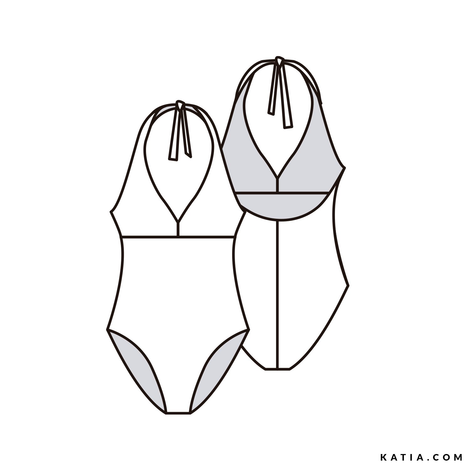 Maillot De Bain Une-pièce Katia – Femme Taille 50 – Noir – Neuf Avec étiquettes