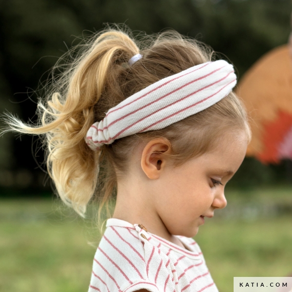 Naaipatroon Haarband met knoop jersey stof | Katia.com