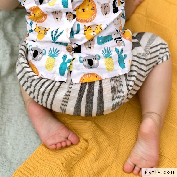 Short Type Sarouel Bebe De 1 A 12 Mois Printemps Katia Com