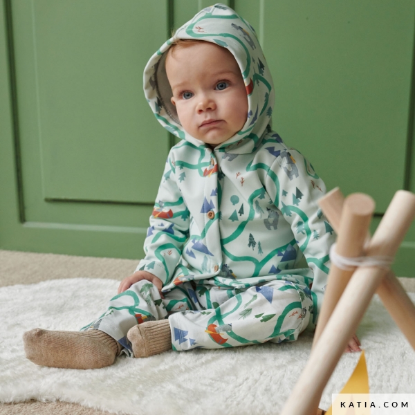 Baby jacket with hood