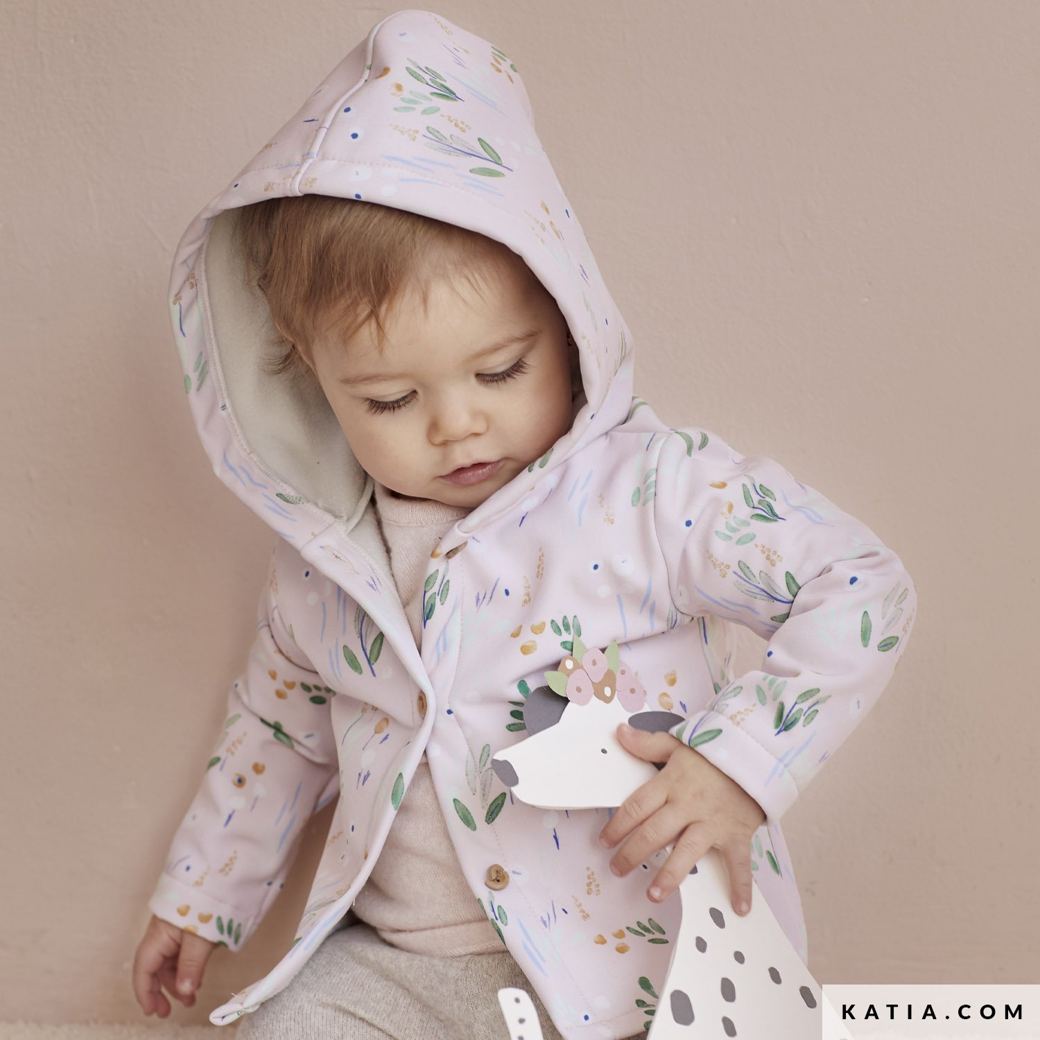 Baby jacket with hood