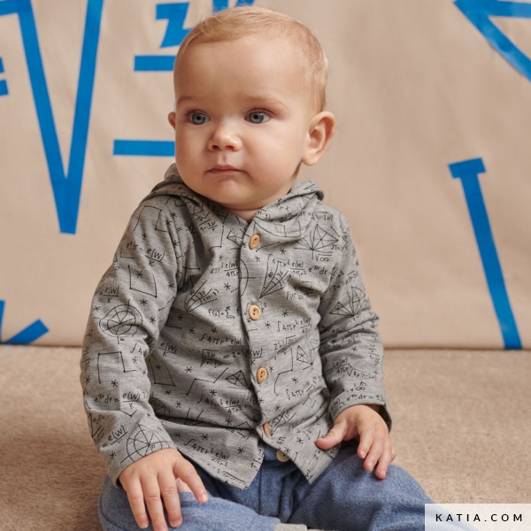 Sewing pattern Baby jacket with hood | Katia.com