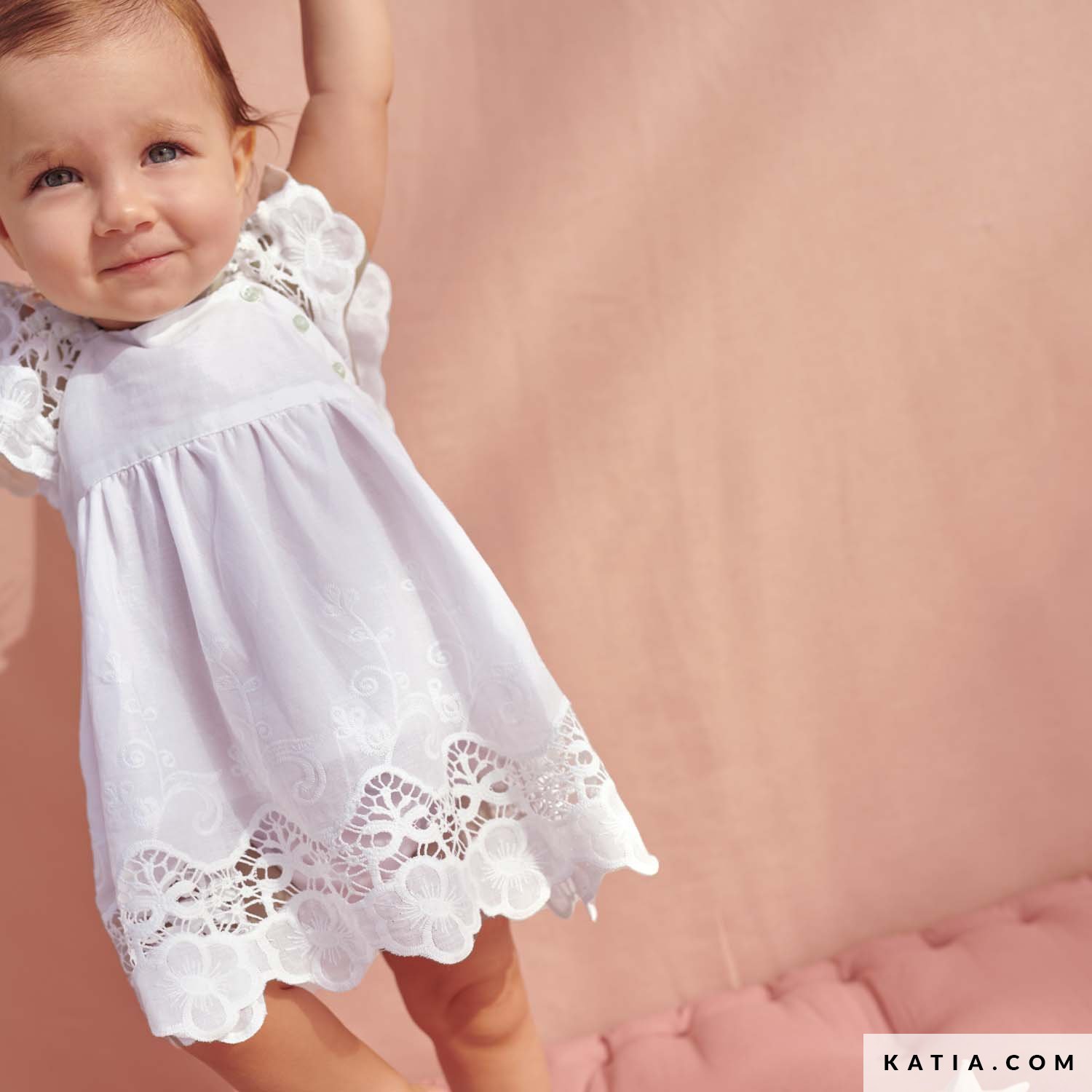 Baby’s frilled dress and knickers set sewing pattern
