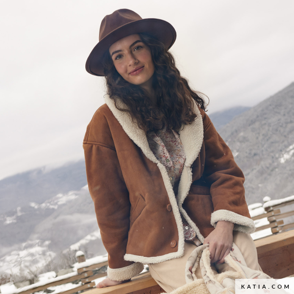 Veste Polaire Femme Zippée - Col Montant - Imitation Peau De Mouton - Chaud Hiver - Manches Longues - Décontractée