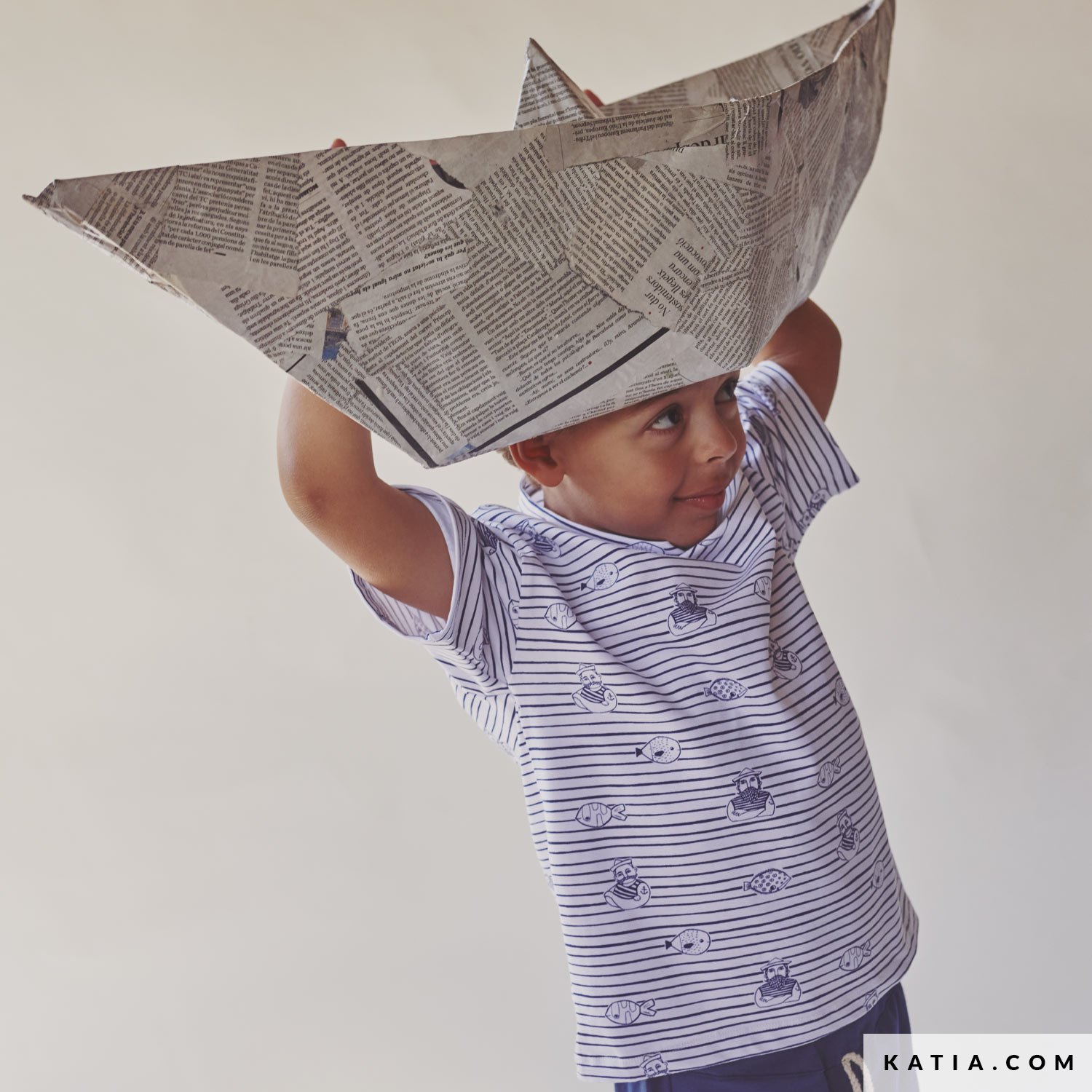 Underwater Barocco Knotted Cropped Shirt