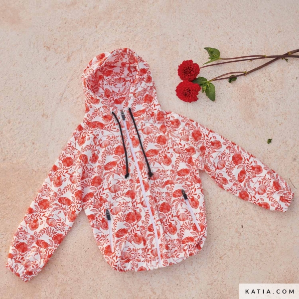 Summer Sweat Poppies fleece fabric Spring / Summer