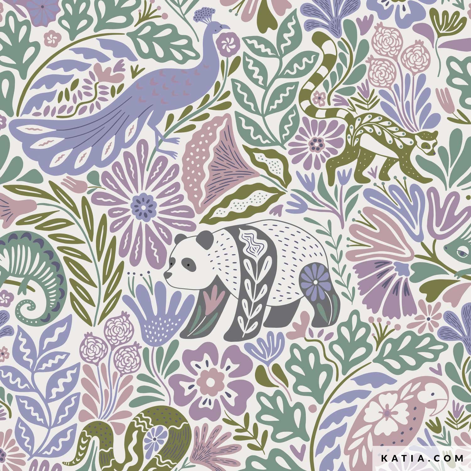 Tissu Coton Français 100% Largeur 160cm Motif Animaux Amusants « Il Faut Toutes Sortes »