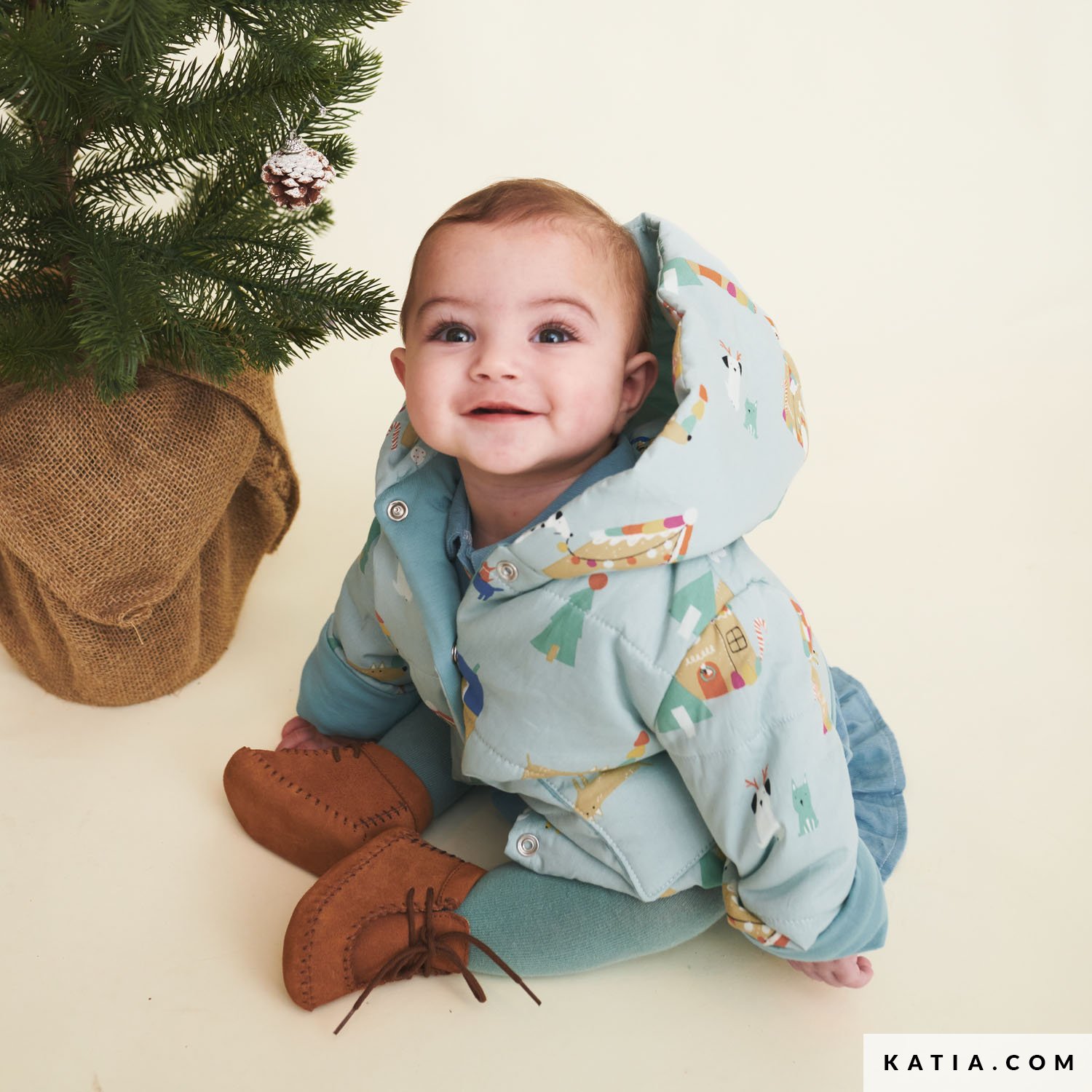 Baumwollstoff Poplin Noël Dogs - Xmas - Autumn / Winter | Katia.com