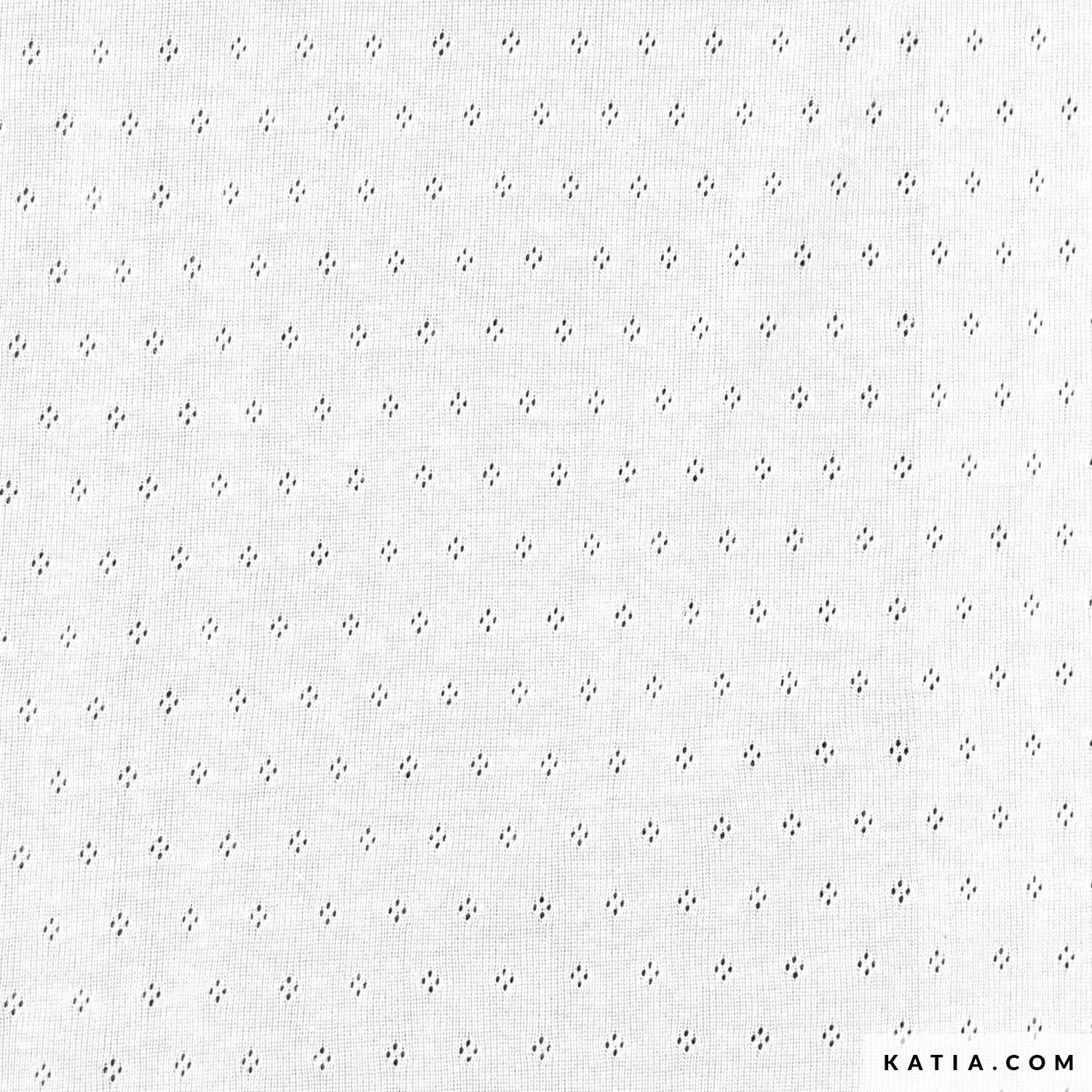 Openwork Baby Knit Fabric in Solid White Autumn / Winter