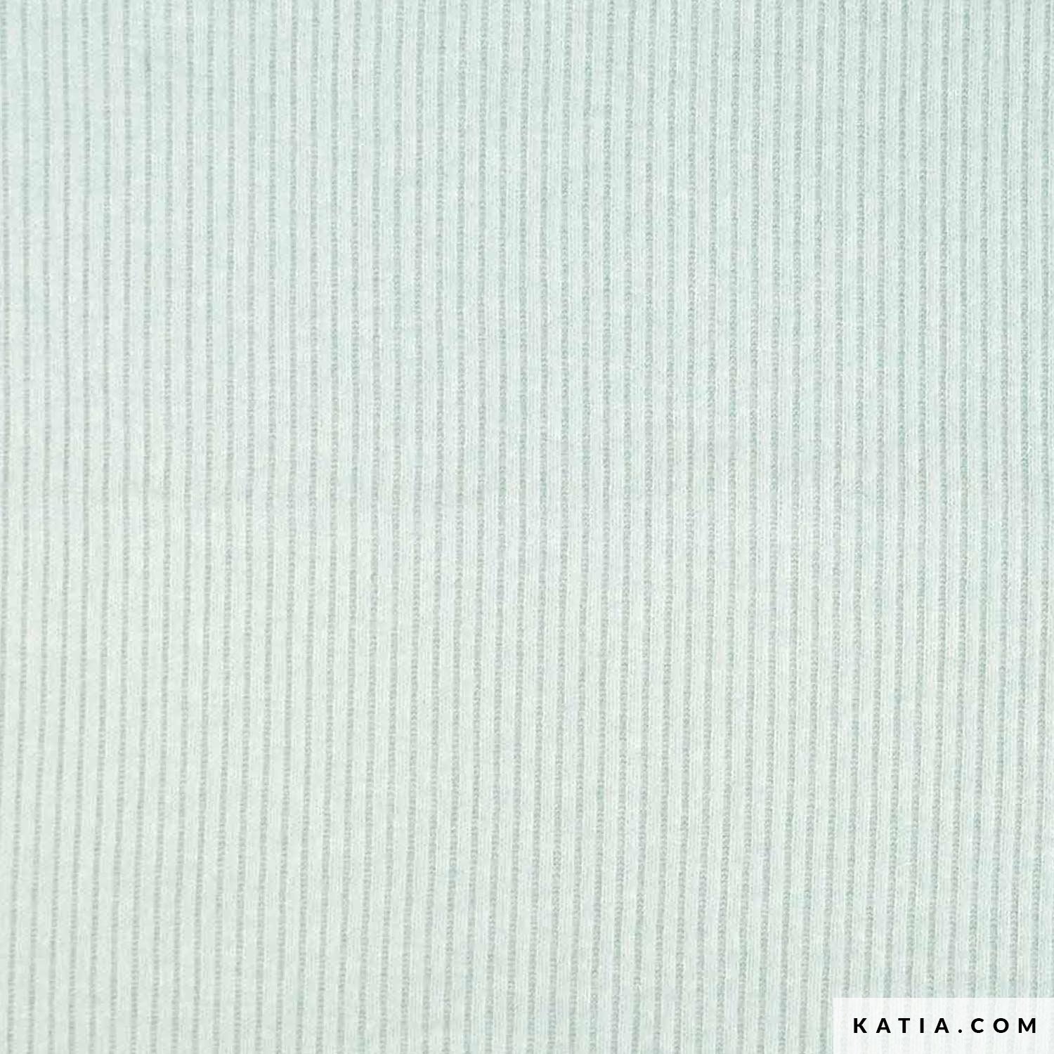 Ribbed Recycled Knit Fabric in Light Blue - Autumn / Wi