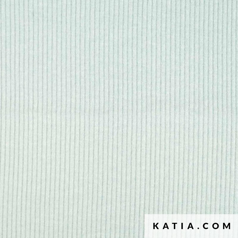 Ribbed Recycled Knit Fabric in Light Blue Autumn Wi Katia