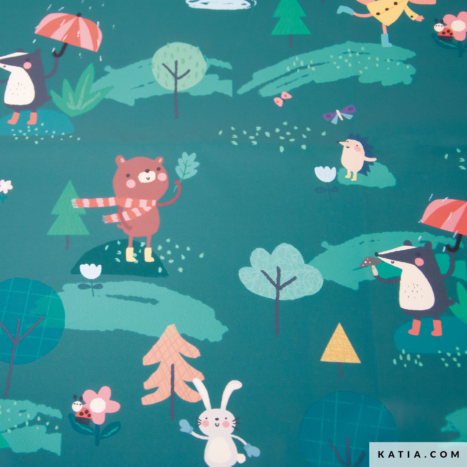 Rain Forest Raincoat PU waterproof fabric - Autumn / Winter | Katia.com