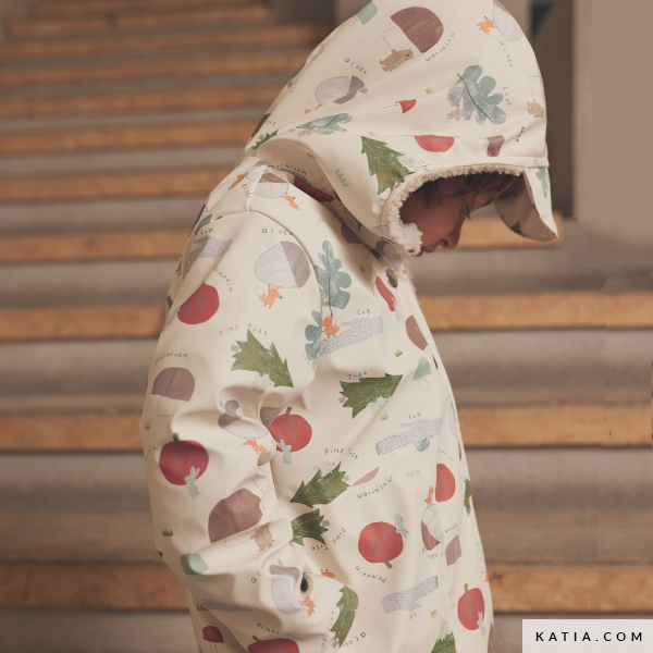 Winter Harvest Raincoat PU waterproof fabric - Autumn