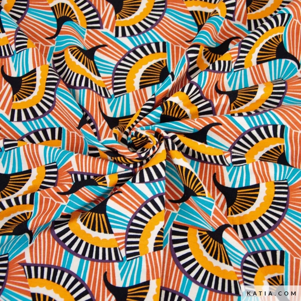 Tessuto Per Abiti Artigianali In Jersey Di Viscosa Lavorato A - Foto 3