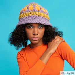 WOW! Bop Crochet Bucket Hat Pattern - Easy - (99999-1027-9)¦  -  Katia
