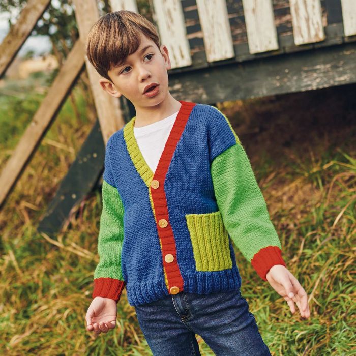 Kids Basic Merino Jacket Knitting Kit (6280-15)