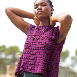 Womens Open Back Top Crochet Pattern S S Intermediate 6224 1