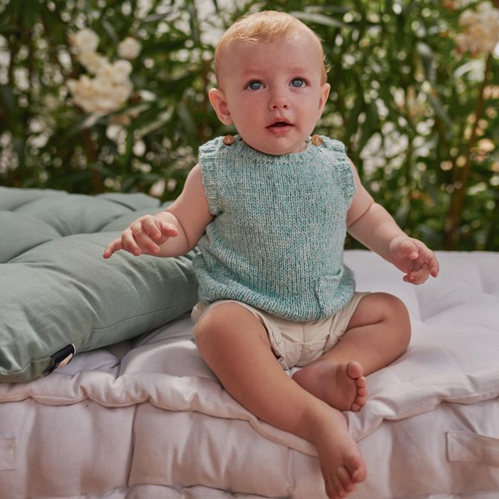 Babies Vest Knitting Kit S S Easy 6219 30