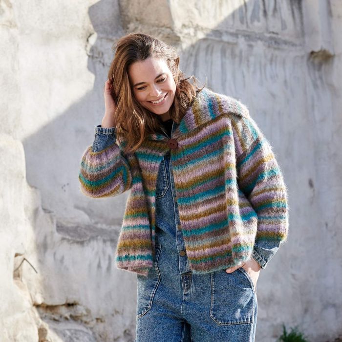 Womens Reiki Jacket Knitting Pattern A W Intermediate 6277 1