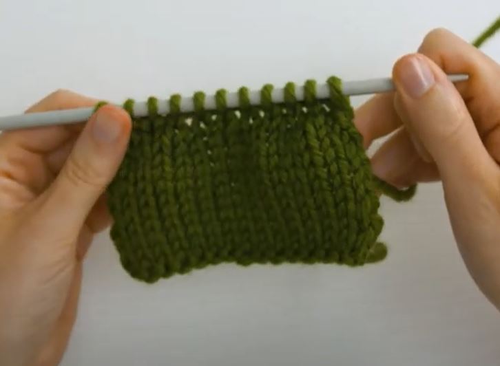 How to Decrease: Knit 2 Stitches Together - k2tog
