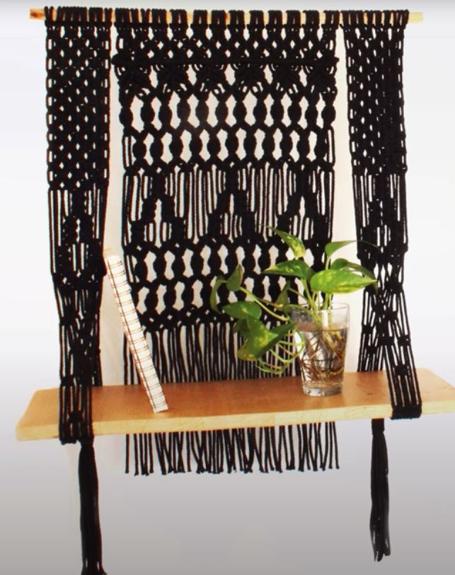 ➰ How to make a Macramé Shelf