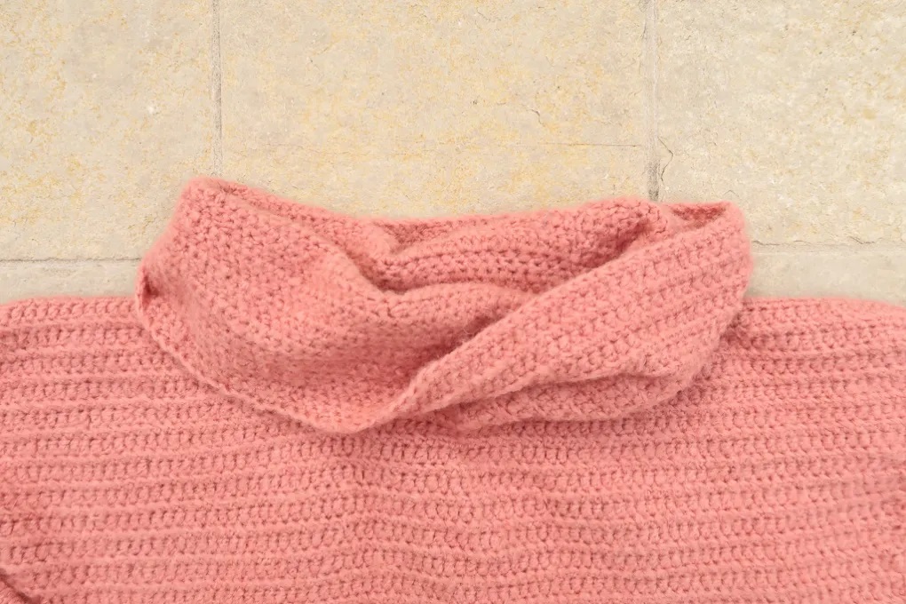 How to Crochet a Cowl Neck Sweater