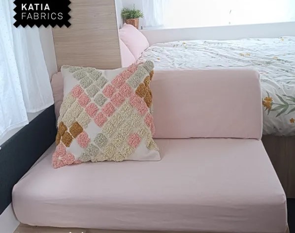 Easy idea to sew DIY sofa covers for campervan
