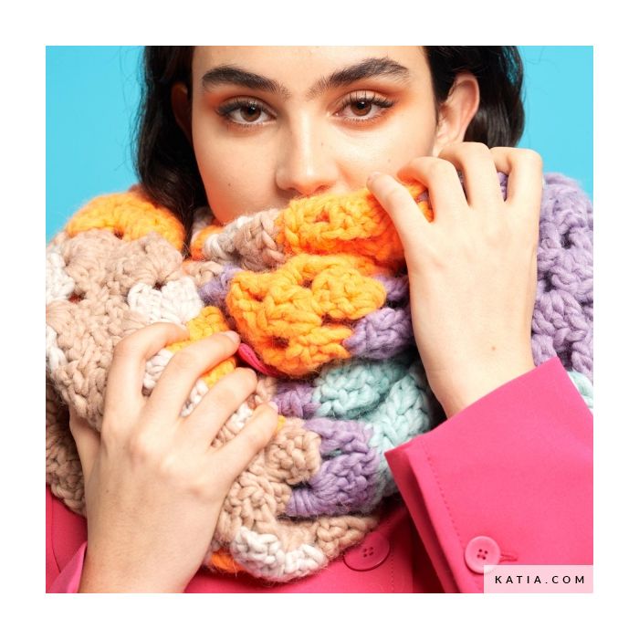 granny square maxi scarf