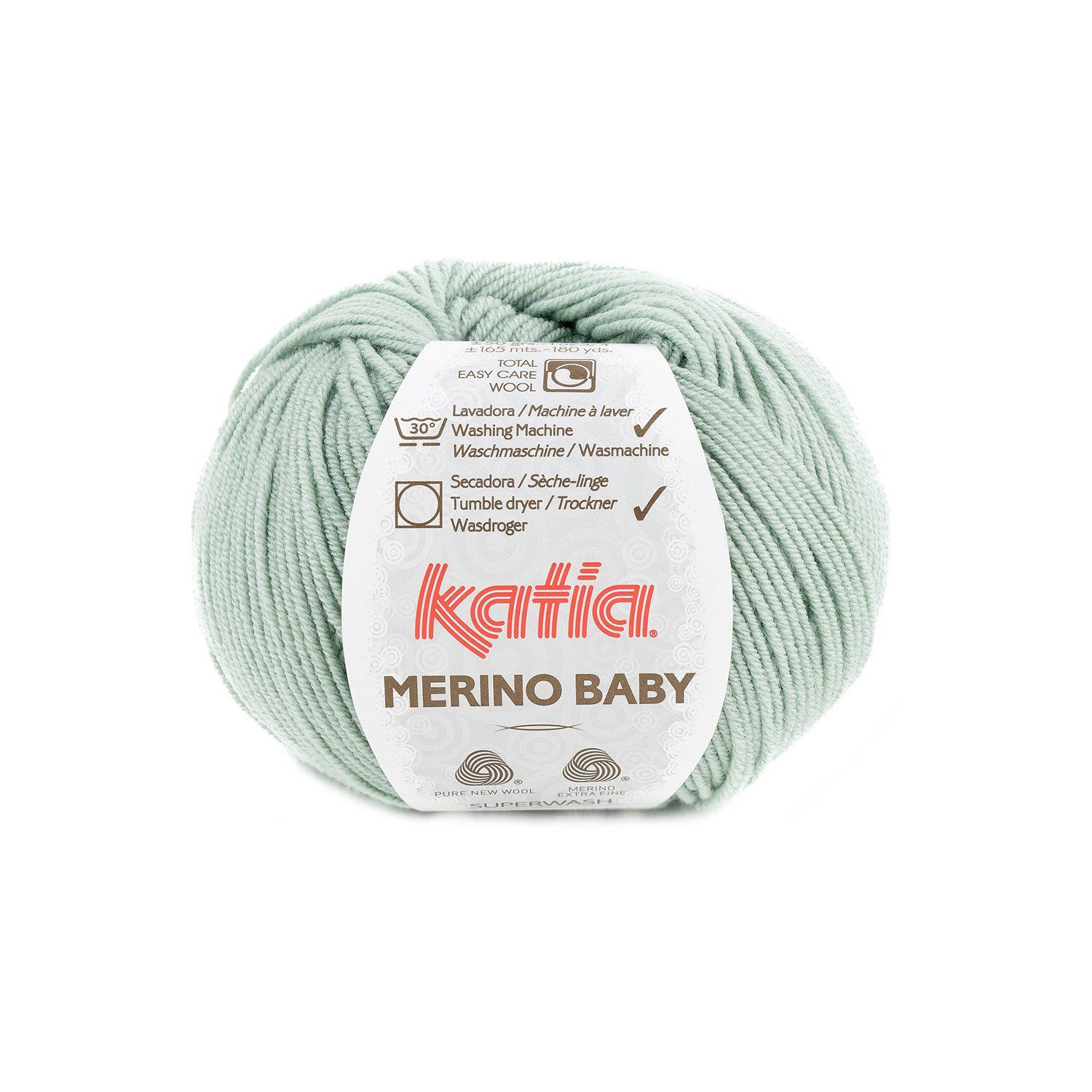 Merino Baby color 97, Reseda Green.