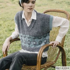 Womens Vest Knitting Pattern (6183-22) ¦