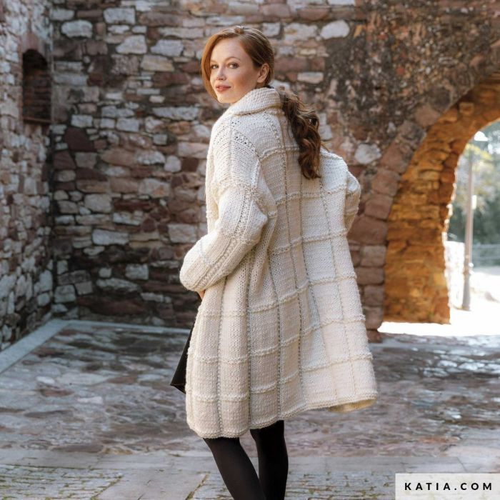 【極希少】00aw stone  lana wool coat Womens Coat Knitting Pattern (6184-21) ¦ Katia.com