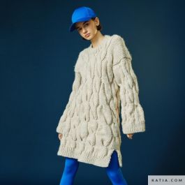 WOW! Alexa Cable Dress Knitting Pattern - (99999-1006-3