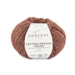 Cotton Merino Tweed - Red (500)