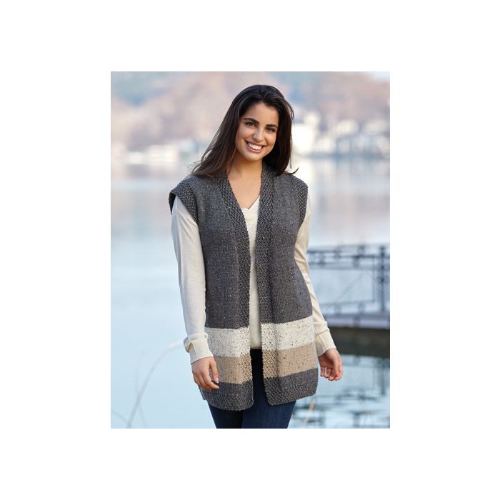 Womens Vest Knitting Pattern - A/W - Easy - (5988-47)