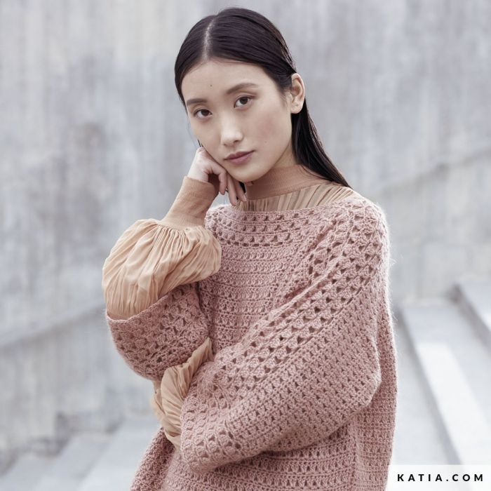 Concept Womens Sweater Crochet Pattern - A/W - Intermediate - (6185-12)