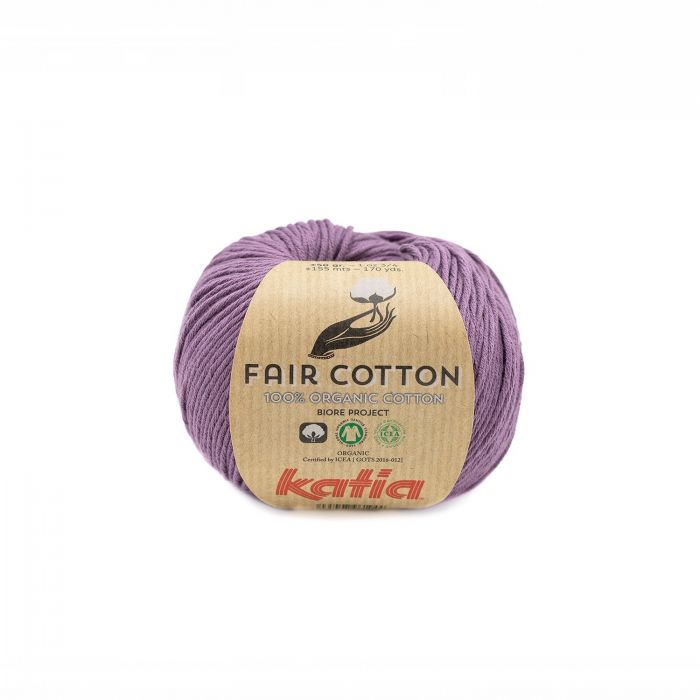 Purple 100% mercerised cotton yarn - for making small projects