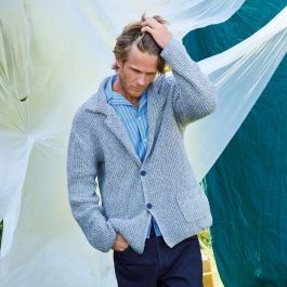 Mens Blazer Knitting Pattern - S/S - Intermediate - (6221-2