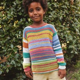 Kids Sweater Knitting Pattern S/S - Easy - (7901-6) | Katia.com