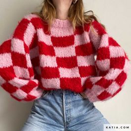 Magic Checkered Sweater Pattern by @le_pull_le_pull - A/W
