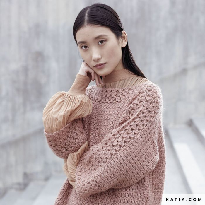 Concept Womens Sweater Crochet Pattern A W Intermediate 6185 12