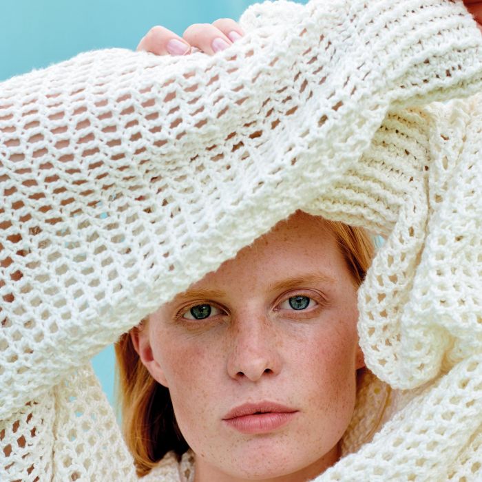 Bubbles - melt the lady contrast stitch knit Bubblesのニット