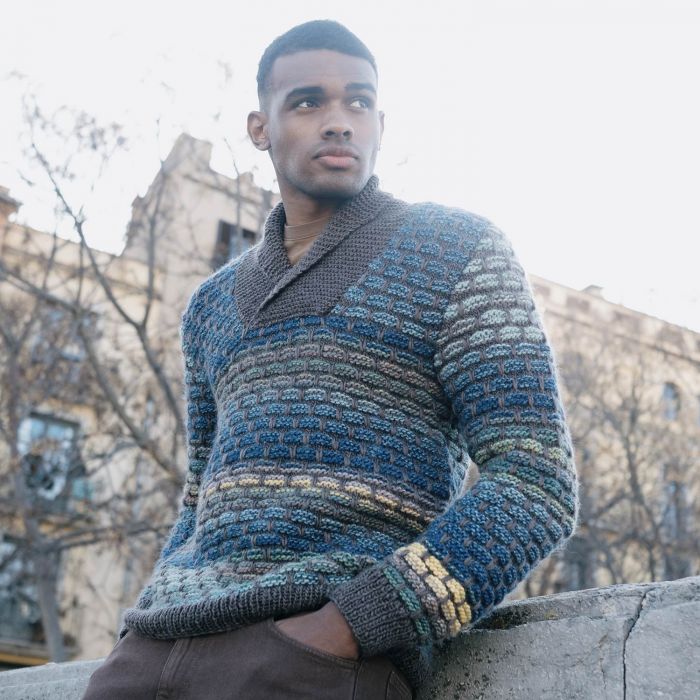 Basic mens sweater knitting pattern sales